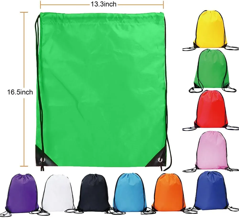 Drawstring Backpack Bulk 50 Packs Draw String Backpack Bags DIY Gym Sports Traveling Yoga Trip Pedestrianism Cinch Bag Sackpack Drawstring (multi color)