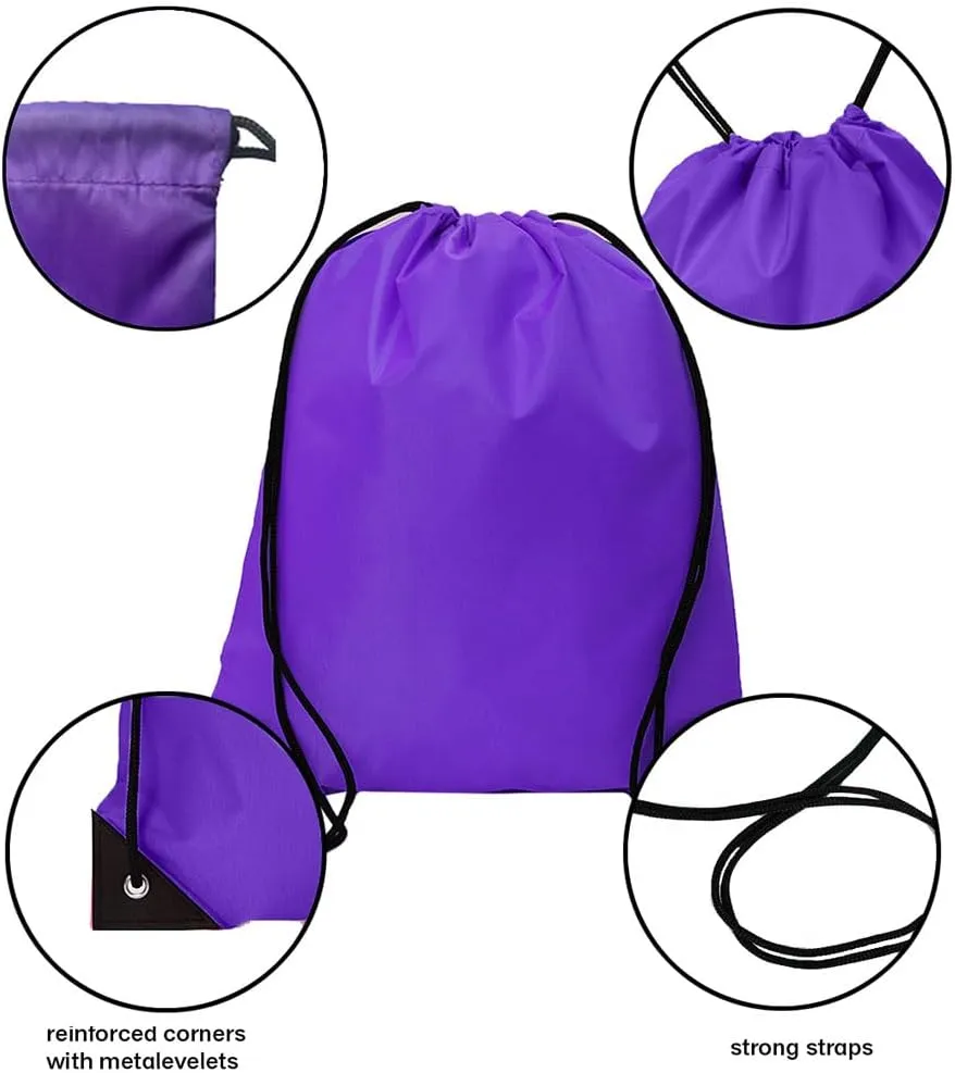 Drawstring Backpack Bulk 50 Packs Draw String Backpack Bags DIY Gym Sports Traveling Yoga Trip Pedestrianism Cinch Bag Sackpack Drawstring (multi color)