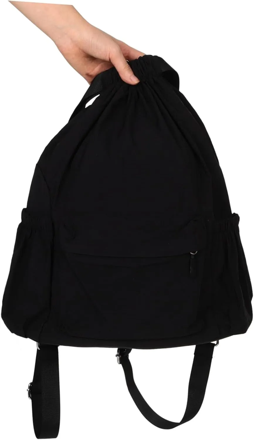 Drawstring Backpack for Women Men Small Bag Oxford Fabric Gym Drawstring Storage Bag