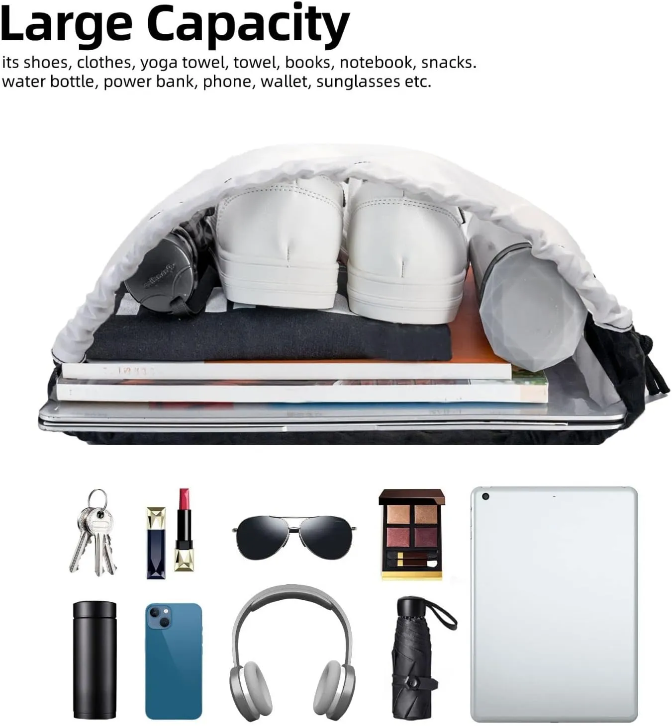 Drawstring Backpack Gym Bag Cinch Bag Foldable Draw String Back Bag Grand canal in Italy Drawstring Bags for Travel