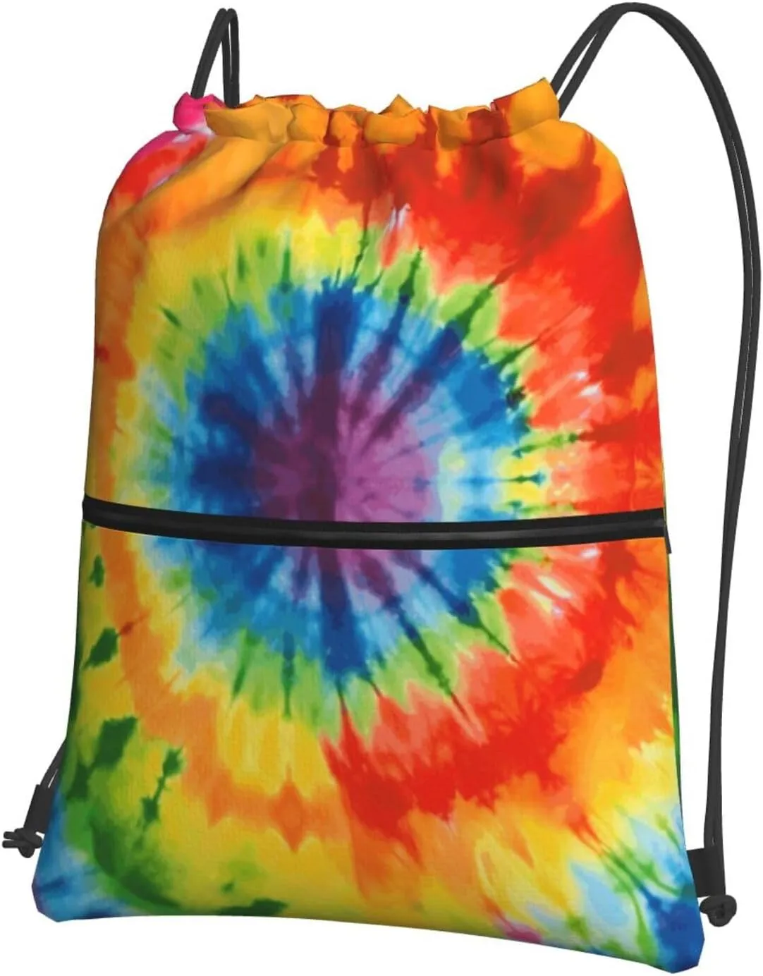 Drawstring Backpack Sports Gym Bags Tie Dye Drawstring Bags for Men Women Beach Bag String Bag