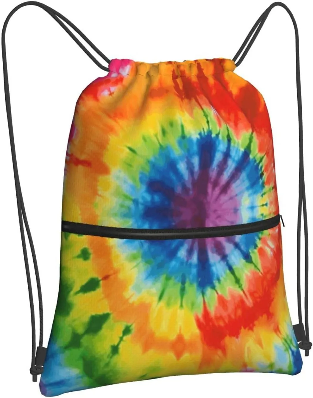 Drawstring Backpack Sports Gym Bags Tie Dye Drawstring Bags for Men Women Beach Bag String Bag
