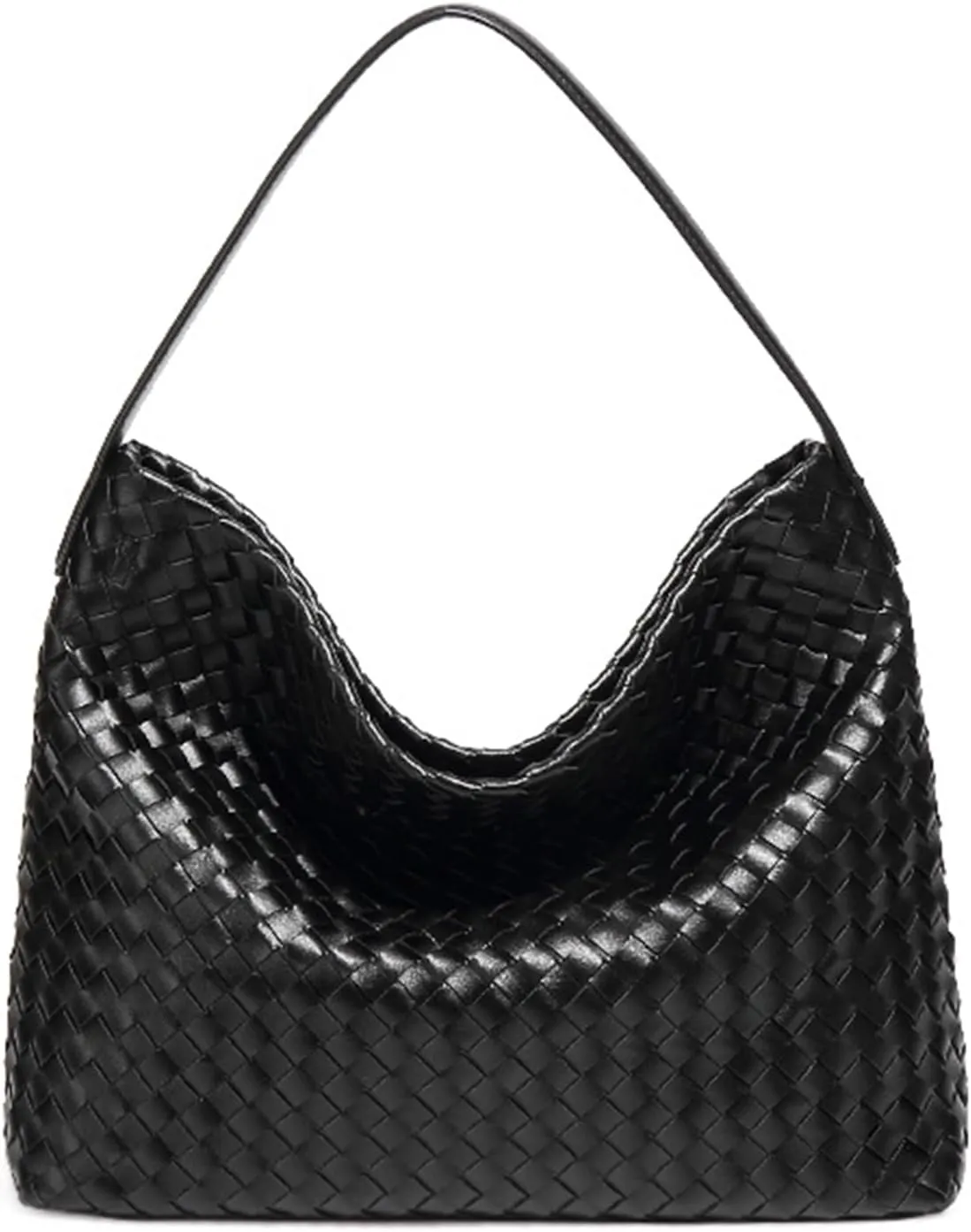 Dyalsa Woven Tote Bag for Women - Vegan Leather Large Messenger Retro Handmade Travel Shoulder Bag