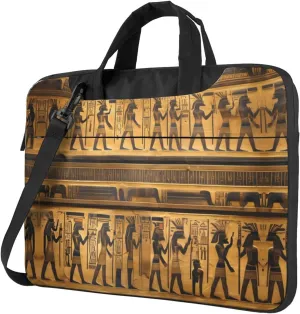 Egypt Hieroglyphics Print Trendy Oxford Cloth Laptop Bag - Versatile Laptop Case,Messenger Bag, Shoulder Bag