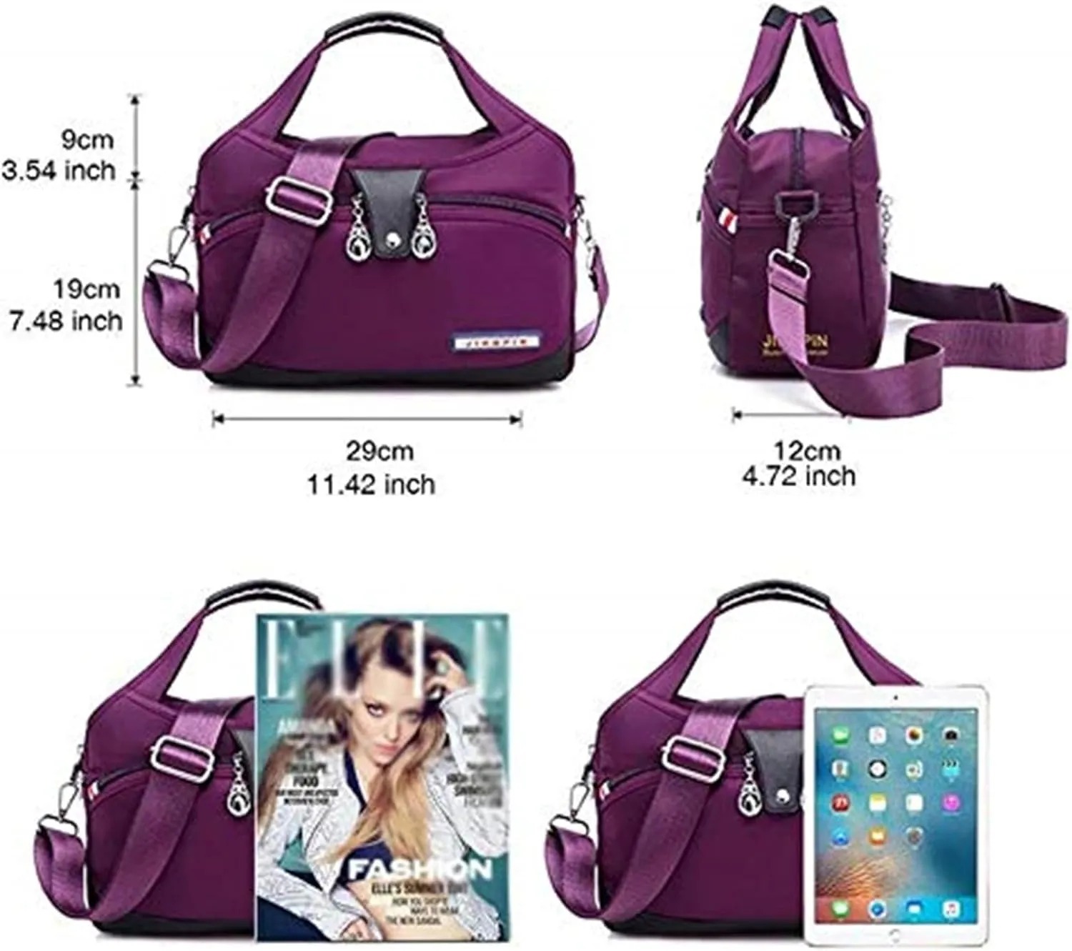 Emrefashion Bags, Women's Fashion Anti-Theft Handbag, Crossbody Bag, Shoulder Handbags, Waterproof Oxford Cloth (Blue,One size)