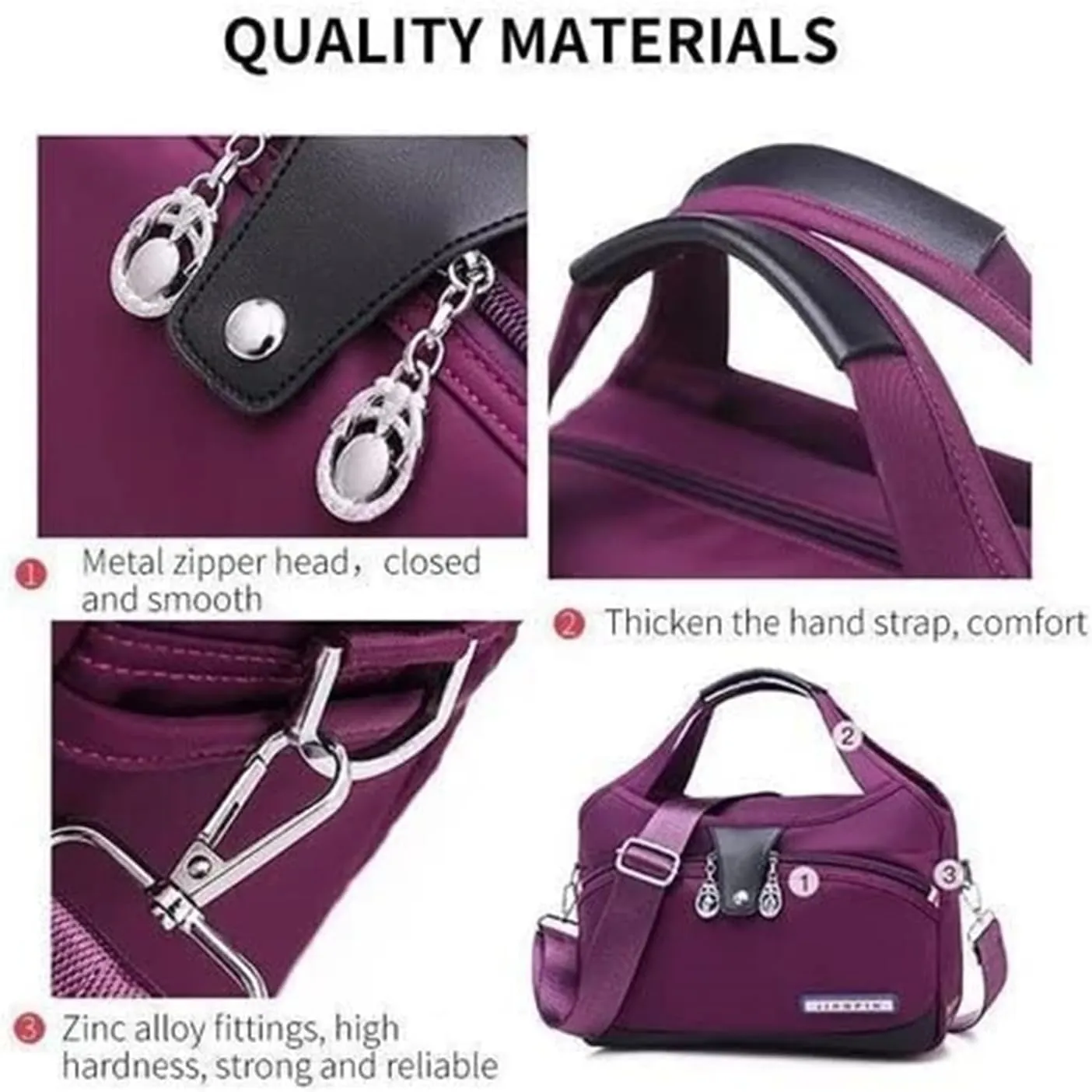 Emrefashion Bags, Women's Fashion Anti-Theft Handbag, Crossbody Bag, Shoulder Handbags, Waterproof Oxford Cloth (Blue,One size)