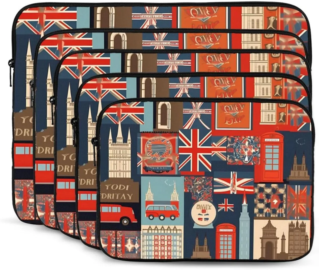 England Symbols Laptop Case 15 inch, Shockproof Protective Computer Sleeve Cover Water Resistant Laptop Bag Carrying Tablet Cover Briefcase Handbags Gifts for Men Women