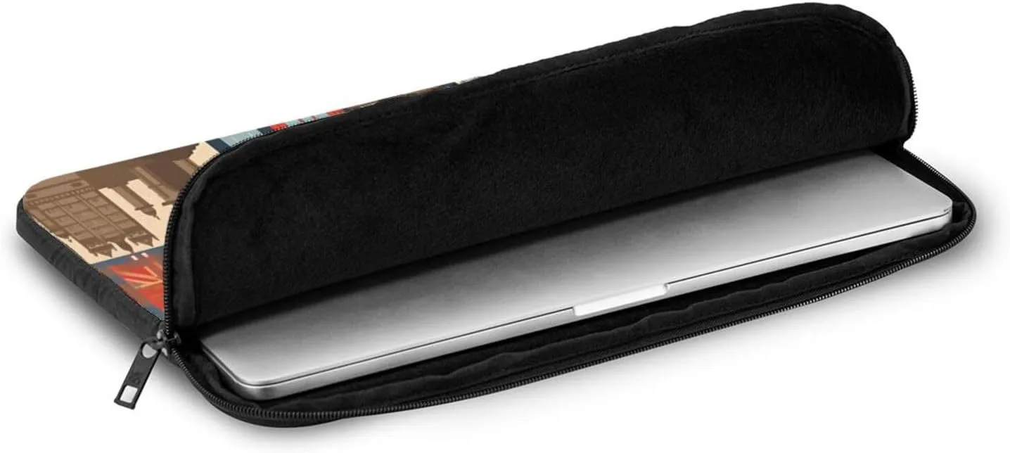 England Symbols Laptop Case 15 inch, Shockproof Protective Computer Sleeve Cover Water Resistant Laptop Bag Carrying Tablet Cover Briefcase Handbags Gifts for Men Women
