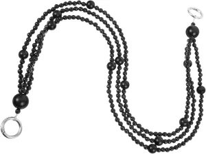 ERINGOGO Pearl Chain Bag Purses Purse Chain Purse Beaded Chain Handbag Chain Purse Replacement Chain Bag Shoulder Chain Bag Decor Accessories Bag Making Supply Acrylic Black