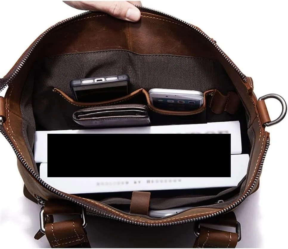 European and American Men's Handbag Retro Business Large-capacity Men's Bag Travel Diagonal Bag