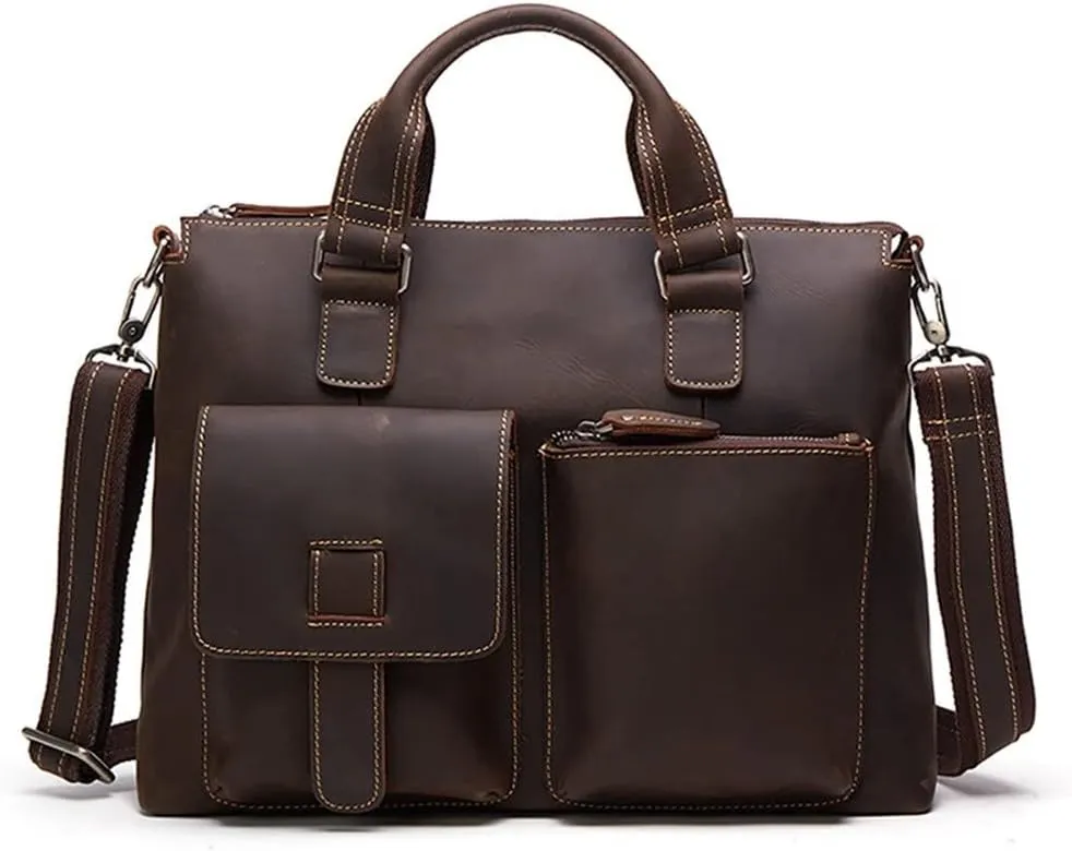 European and American Men's Handbag Retro Business Large-capacity Men's Bag Travel Diagonal Bag