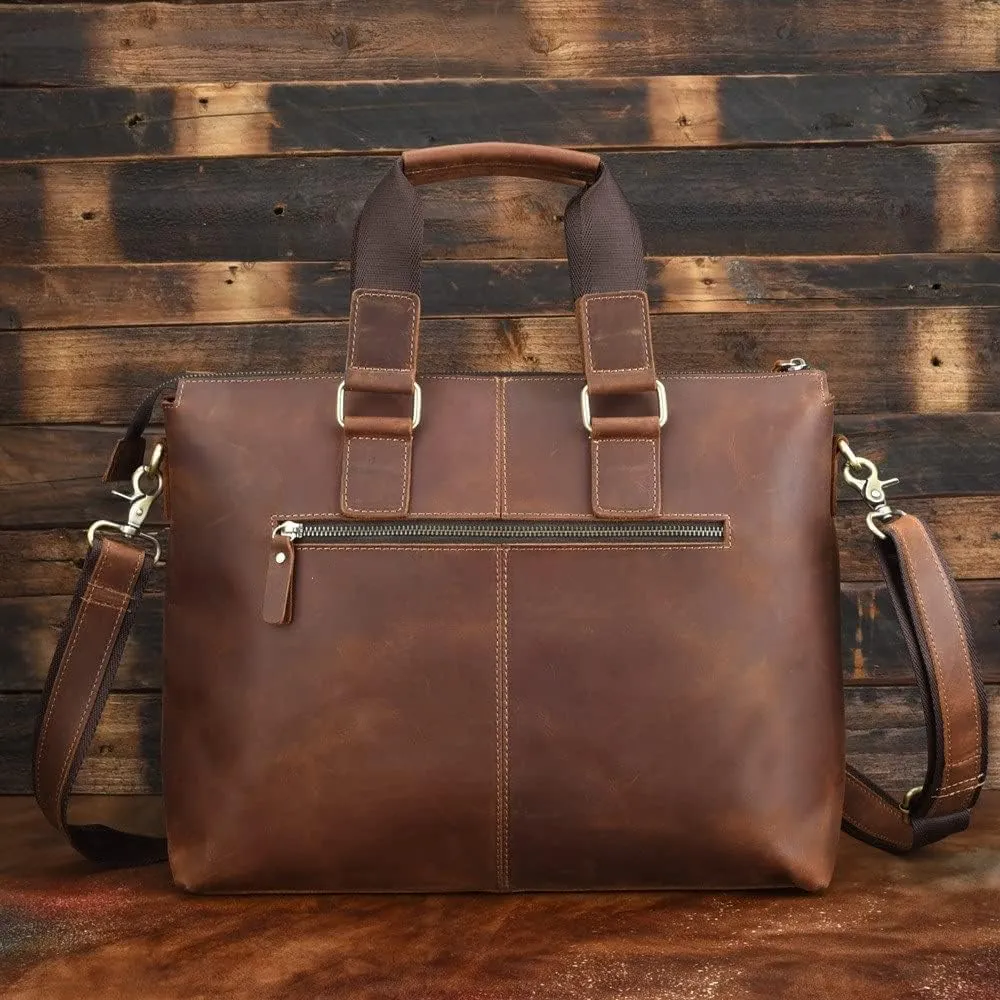 European and American Men's Handbag Retro Business Large-Capacity Men's Bag Travel Diagonal Bag(D)