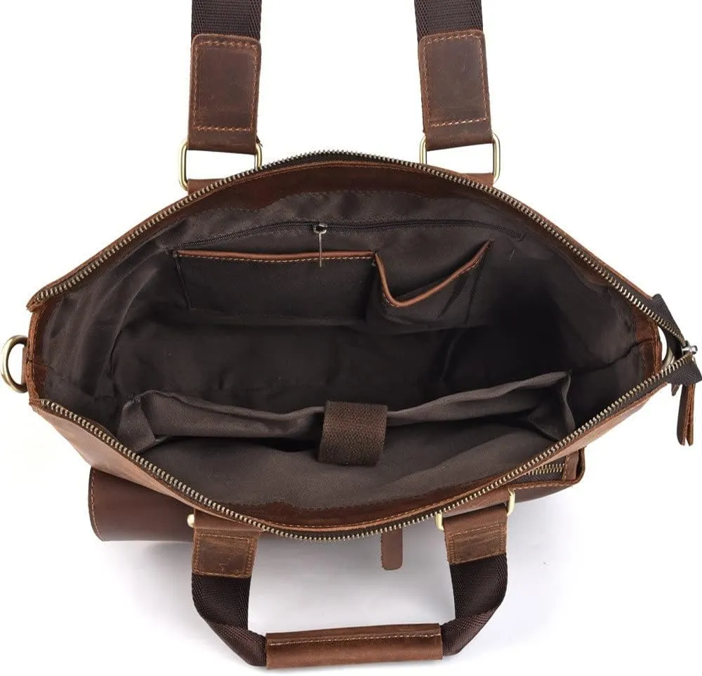 European and American Men's Handbag Retro Business Large-Capacity Men's Bag Travel Diagonal Bag(D)