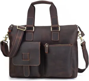 European and American Men's Handbag Retro Business Large-Capacity Men's Bag Travel Diagonal Bag(D)