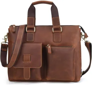 European and American Men's Handbag Retro Business Large-Capacity Men's Bag Travel Diagonal Bag(E)