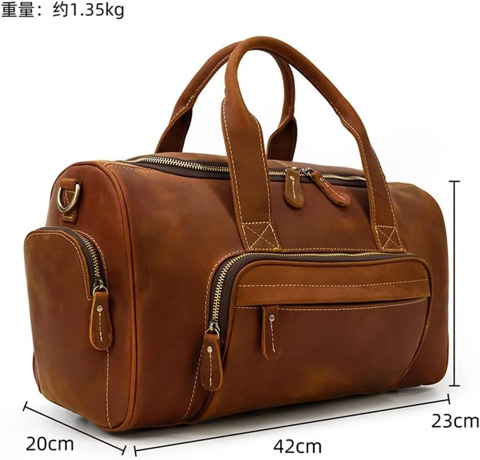 European and American Retro Men's Travel Bag Handbag Large Capacity Luggage Travel Bag