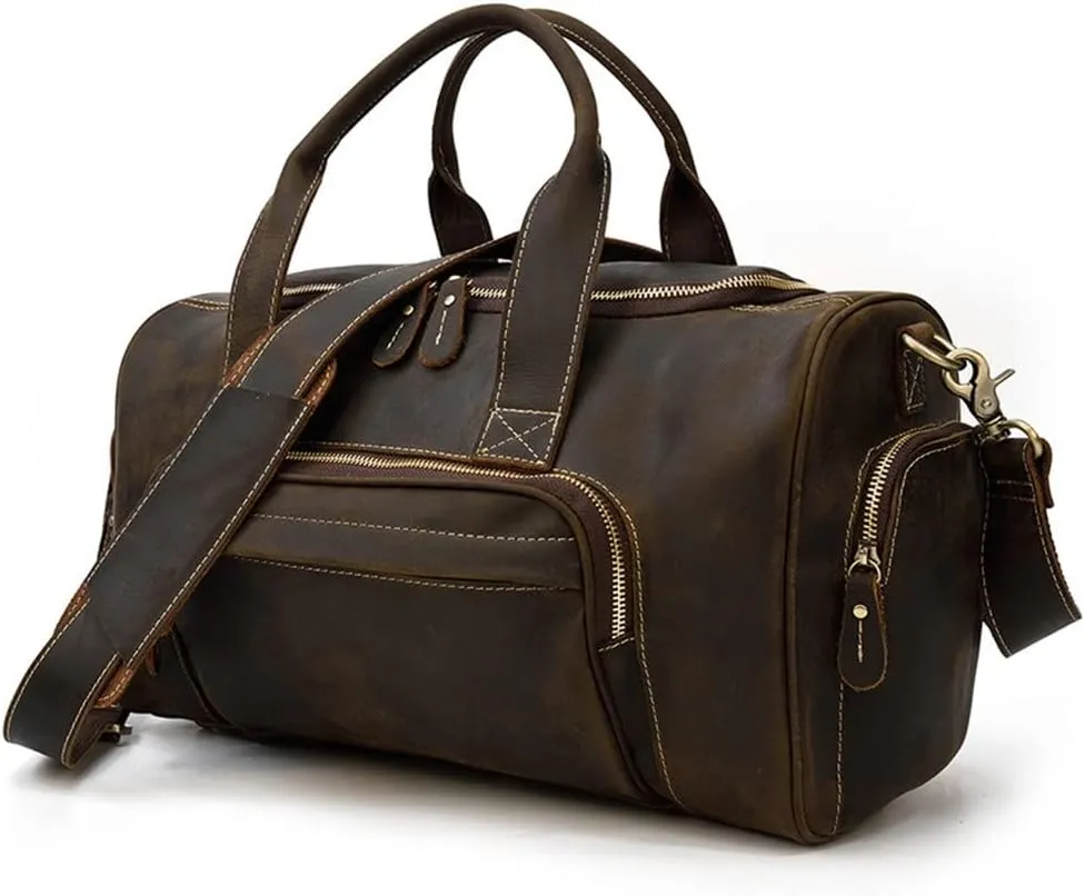 European and American Retro Men's Travel Bag Handbag Large Capacity Luggage Travel Bag