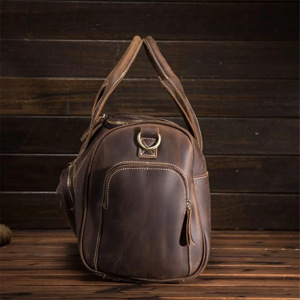 European and American Retro Men's Travel Bag Handbag Large Capacity Luggage Travel Bag