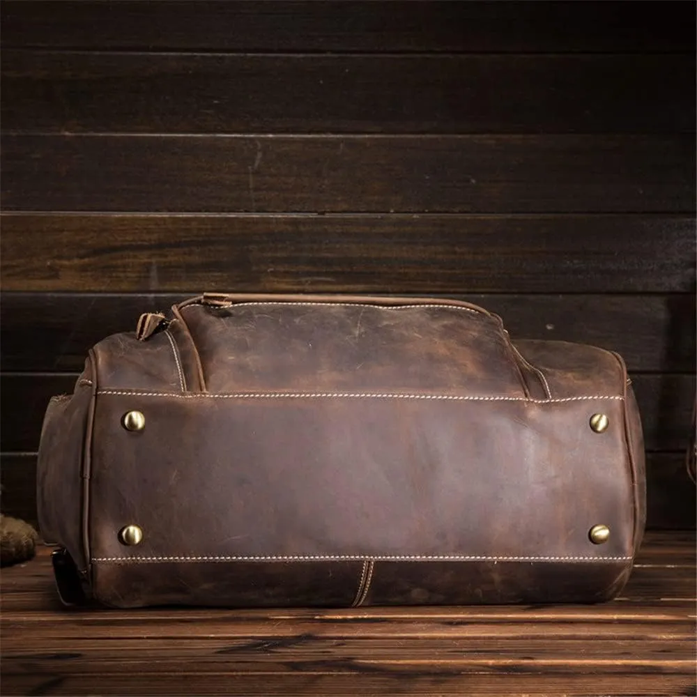 European and American Retro Men's Travel Bag Handbag Large Capacity Luggage Travel Bag