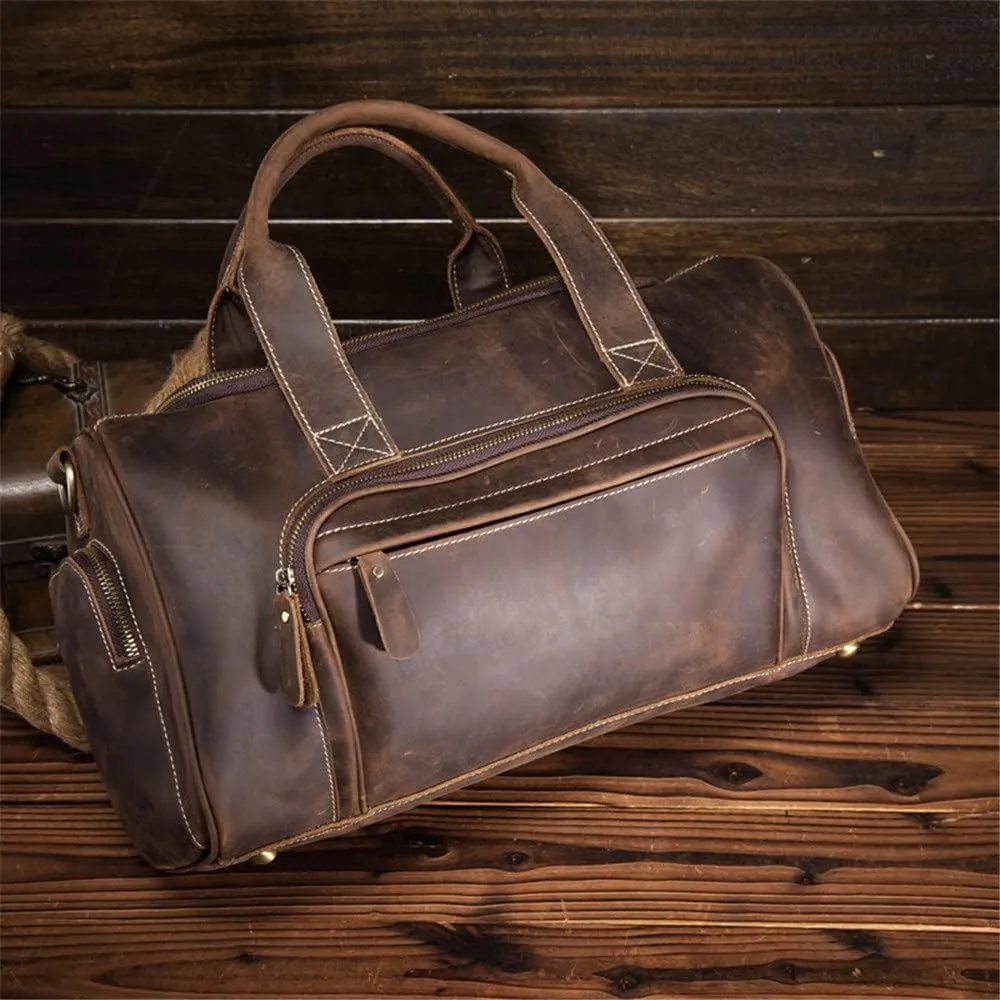 European and American Retro Men's Travel Bag Handbag Large Capacity Luggage Travel Bag