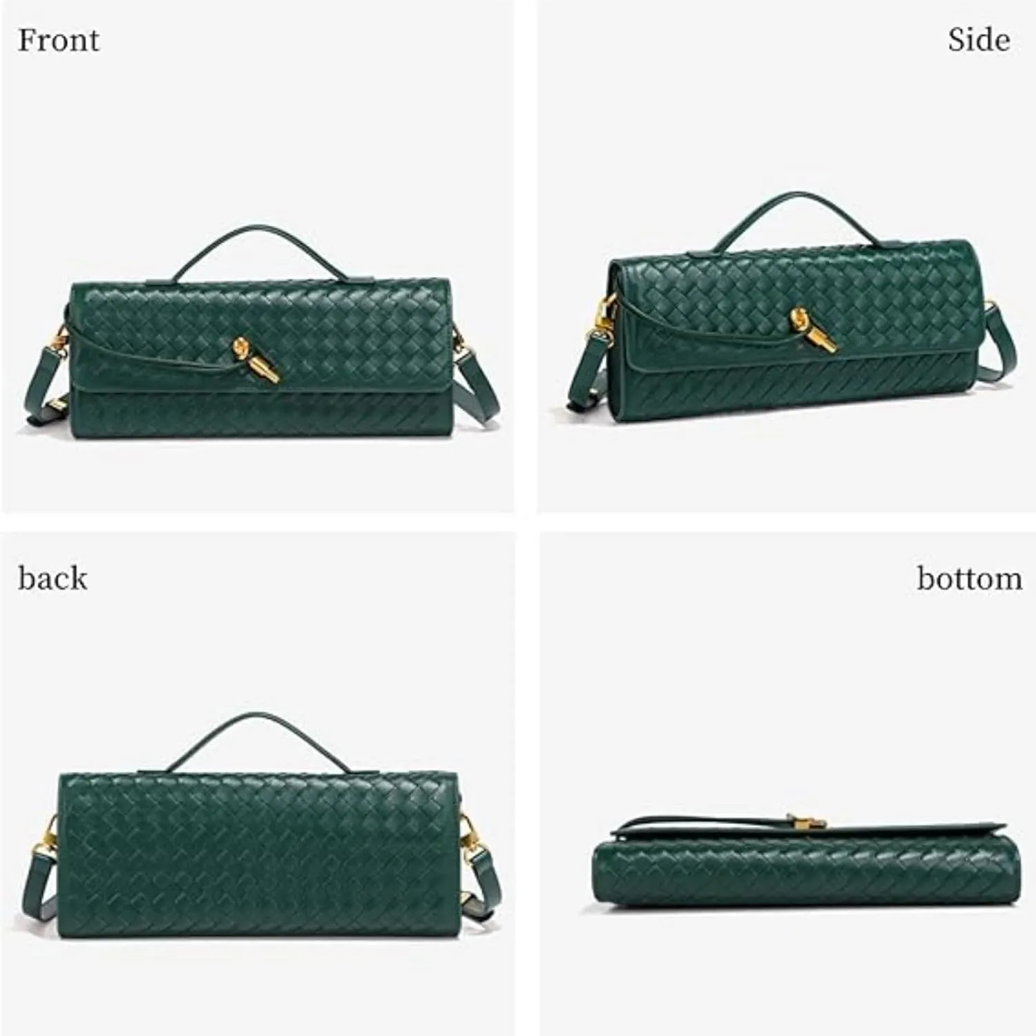 Evening Woven Crossbody Bags for Women Casual Shoulder Shoulder Handbag Clutch Purse Fashion Clutch Purse