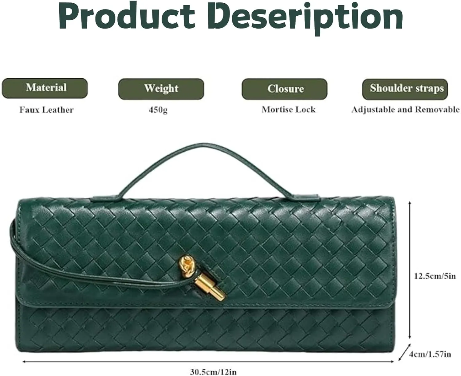 Evening Woven Crossbody Bags for Women Casual Shoulder Shoulder Handbag Clutch Purse Fashion Clutch Purse