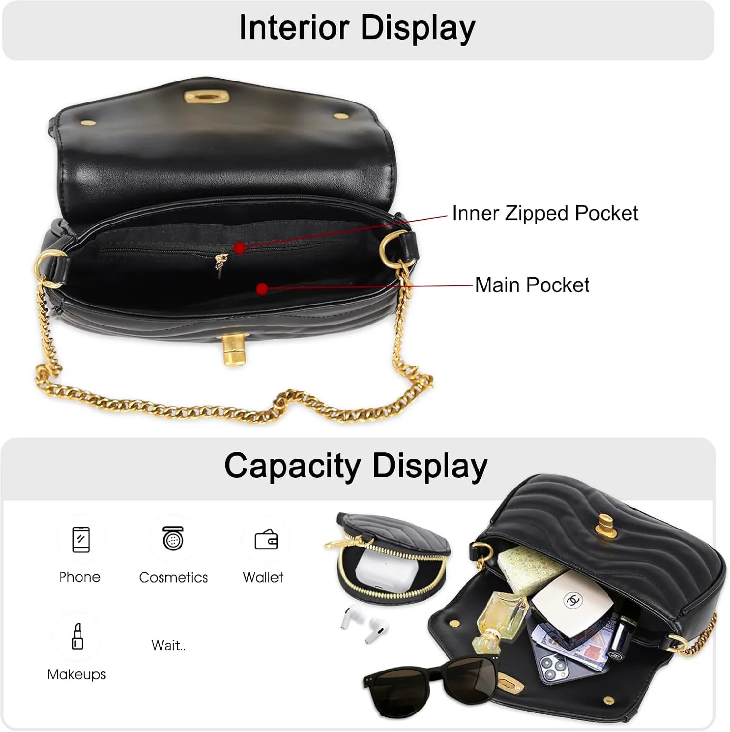 EXTREE crossbody Bags for Women,Trendy Shoulder Vegan Leather Handbags, Satchel Purse with Adjustable Wide Vintage Strap