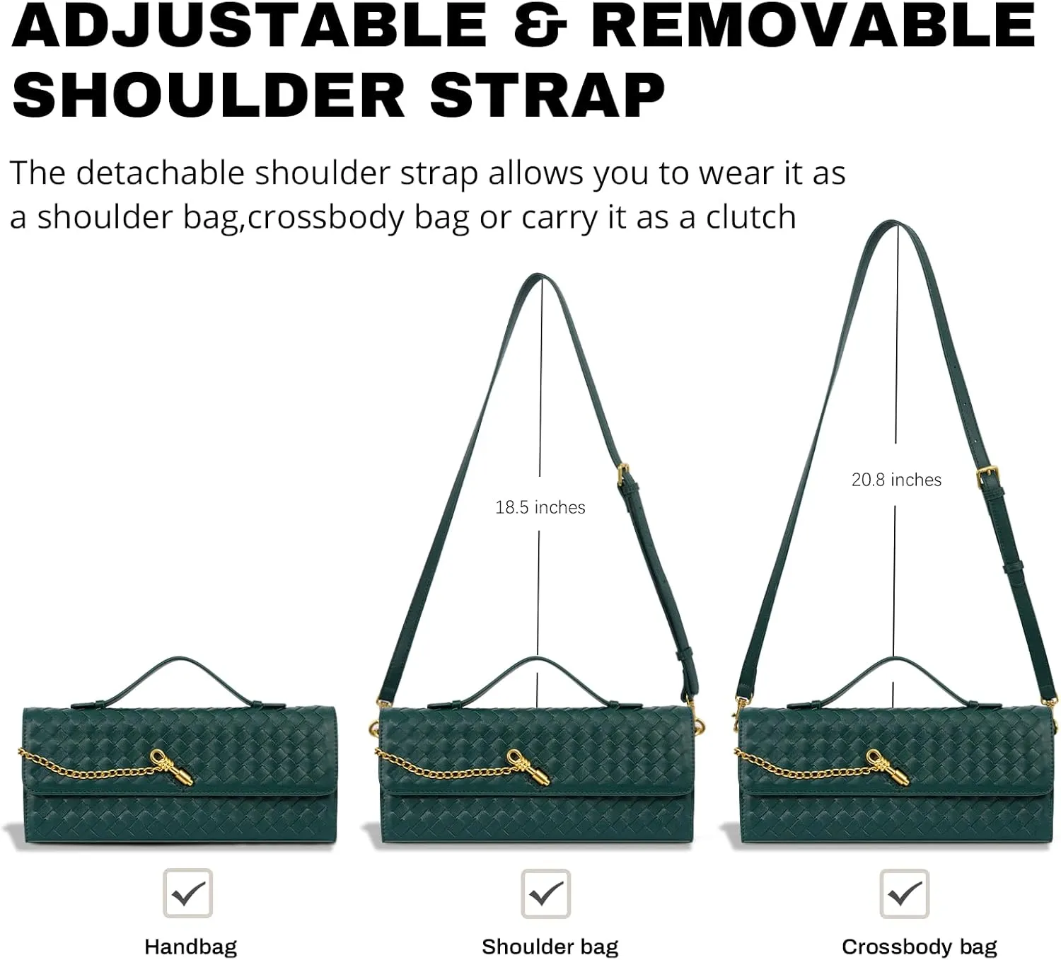 Fashion Evening Clutch Purses for Women, Woven Handbags, PU Leather Shoulder Bags Crossbody for Wedding Formal