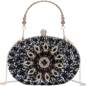 Fecialy Clutch Purses for Women Evening Bag Crystal Handbag Luxury Rhinestone Clutch for Wedding Party
