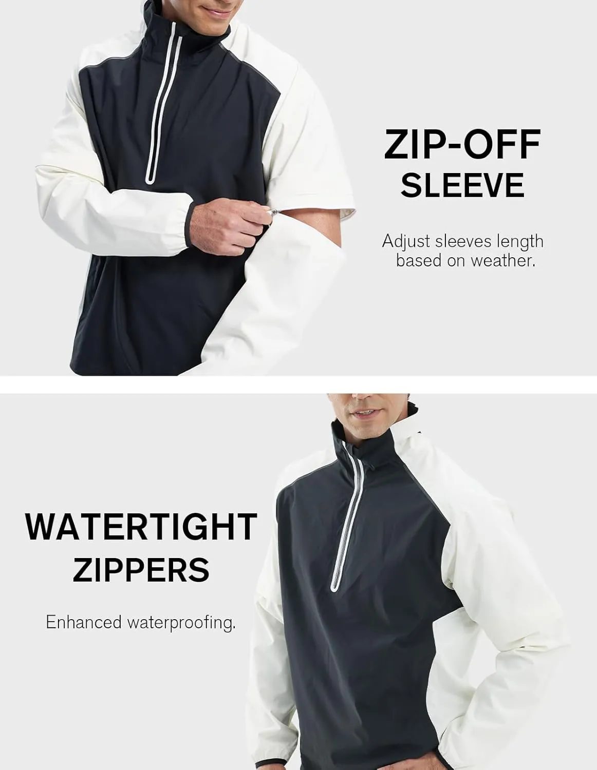 fit space Waterproof Golf Rain Jacket for Men 20K Performance Lightweight Rain Jackets for All Sports