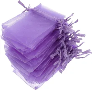 FOMIYES 50pcs Organza Jewelry Bags Drawstring Small Mesh Baggies for Jewelry Storage Reusable Bulk Candy Bags for Party Favor Portable Storage Pouch