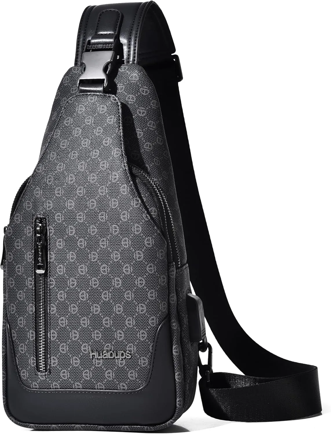 FSD. WG sling Backpack for Men Chest Bag Crossbody Shoulder Bags Travel Hiking Bag Purse for Men with Water Resistant