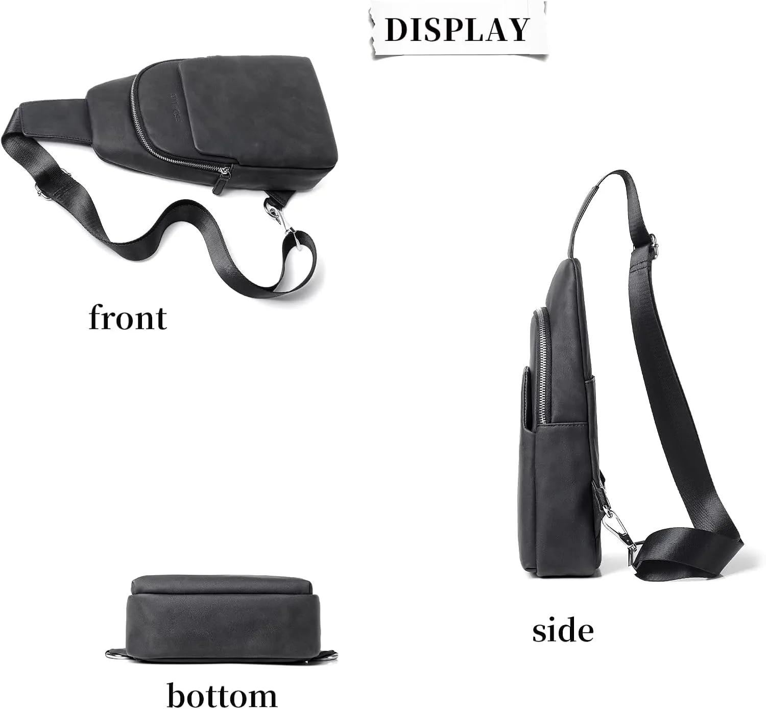 FSD.WG sling Backpack for Men Chest Bag Crossbody Shoulder Bags Travel Bag Purse for Men with Water Resistant