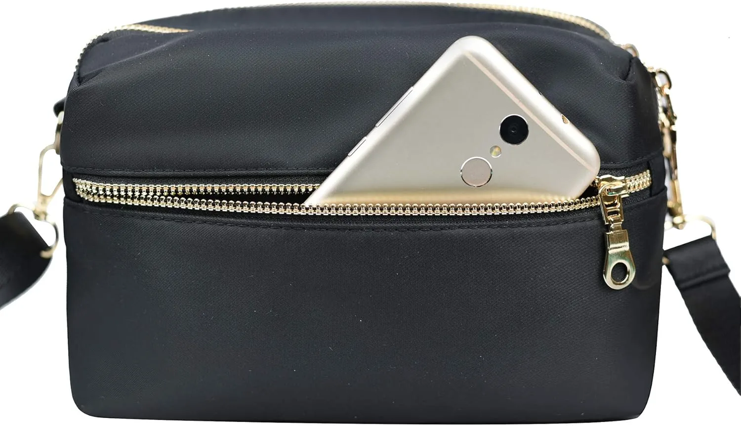 Functional Multi Pocket Crossbody Bag for Women Stylish Ladies Shoulder Messenger Bags Purse