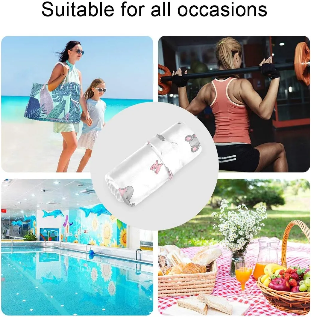 Funny Fishes Wet Dry Bag for Cloth Diaper, Swimsuit & Travel - Water Resistant Wet Bags - Perfect for Wet Clothes, Toiletries, Beach，2 Pack