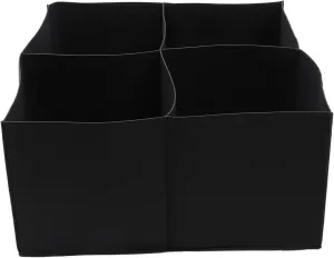 Garneck Beauty Bag Garden Planters Outdoor Raised Bed Planter Plant Grow Bags Raised Garden Beds Outdoor Garden Boxes Clear Nursery Pots with Drainage Planting Bags Non-Woven Fabric Black