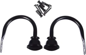 Garneck Retro Curtain Hooks 2pcs Iron Wall Hooks Tiebacks Ropes for Coats Belts Handbags
