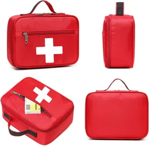 Gatycallaty First Aid Bag Empty Emergency Treatment Medical Bags Multi-Pocket for Home Office Car Traveling Hiking Trip