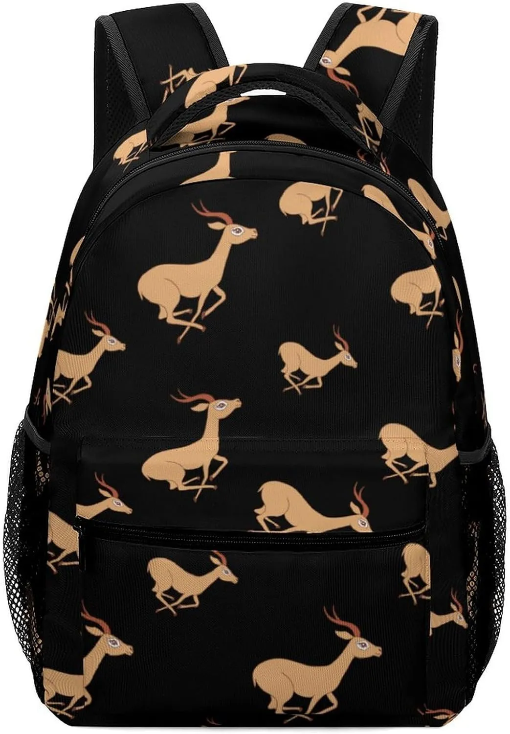 Gazelle Animal African Antelope Travel Backpack Water Resistant Luggage Daypack Business Weekender Bag for Men Women