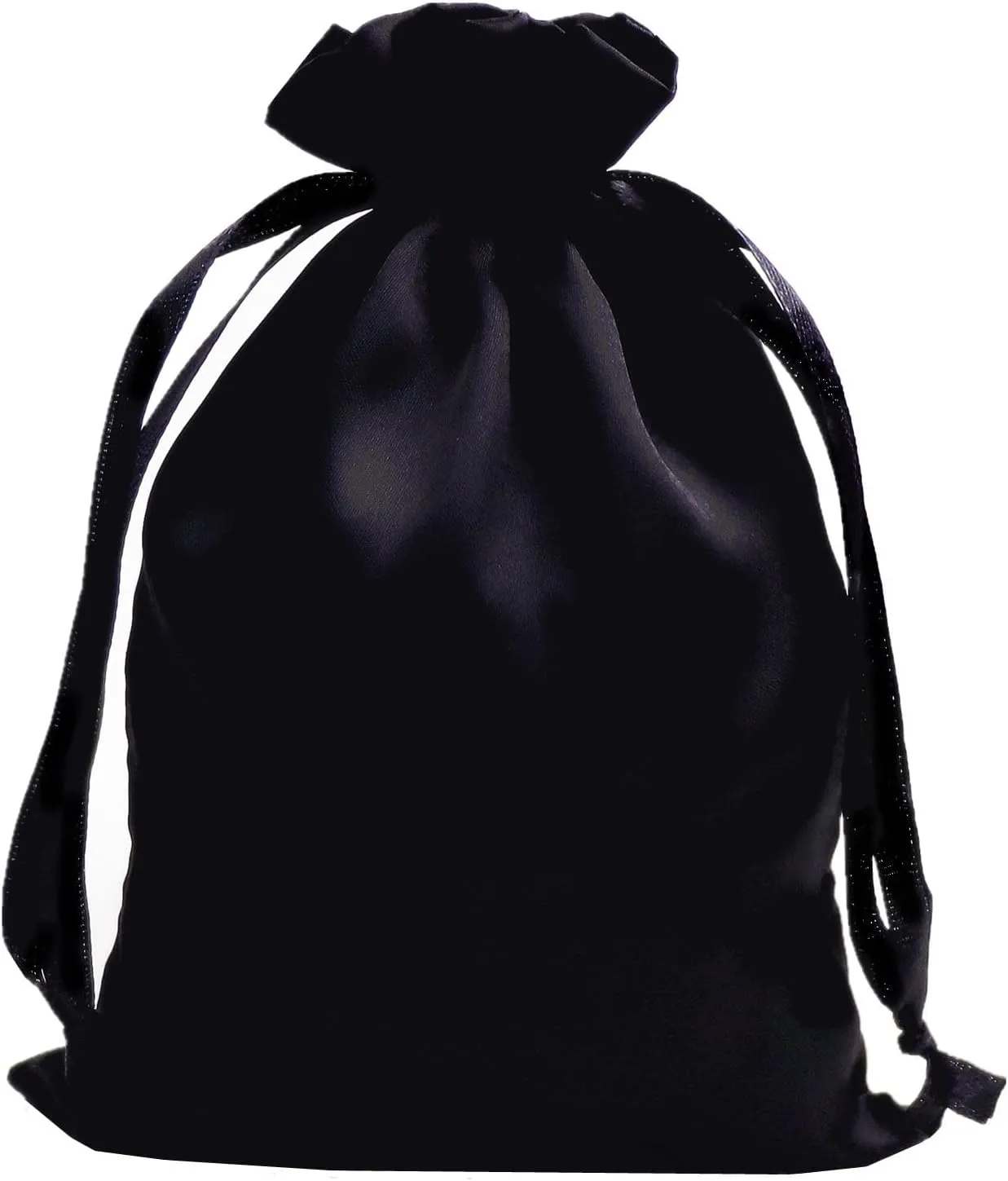 Gbateri 35pcs Black Satin Bags with Drawstring, 6x9 Inches Drawstring Gift Bags, Party Favor Bags Drawstring Pouch for Baby Shower, Bridal Shower, Christmas, Party Supplies, Candy, Jewelry Bags