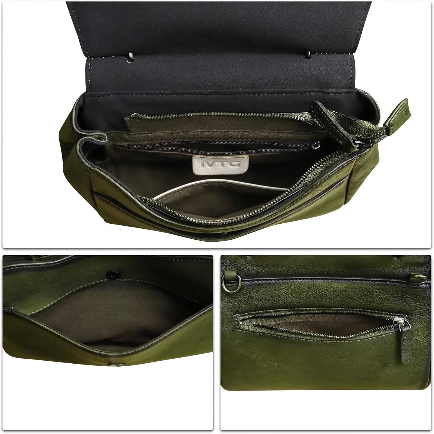 Genuine Leather Satchel for Women Crossbody Bags Handmade Vintage Top Handle Handbags Purse
