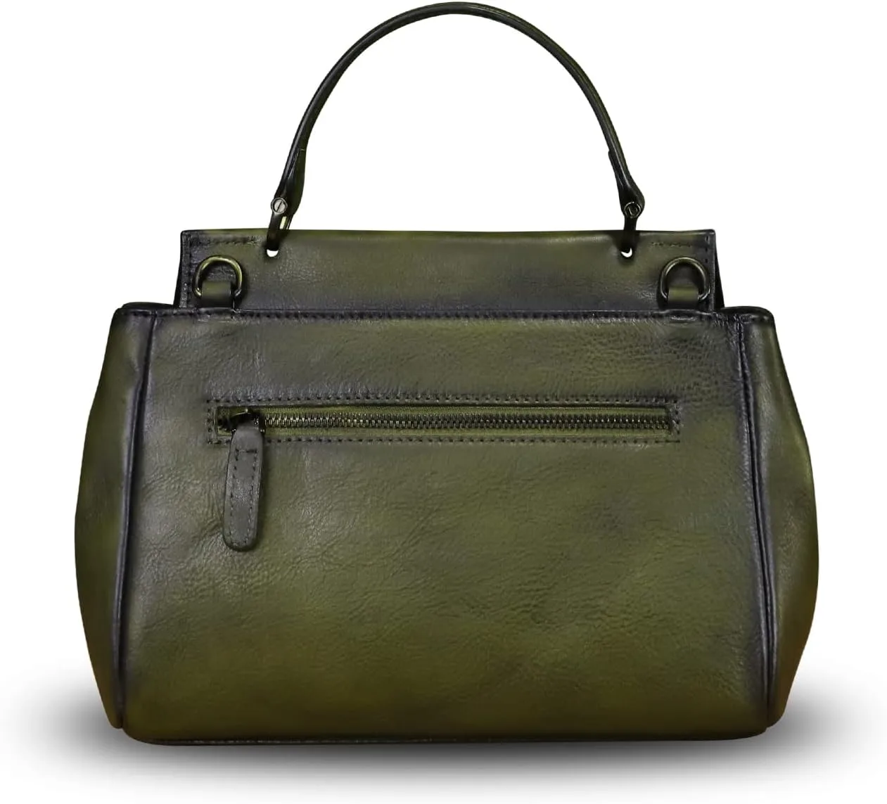 Genuine Leather Satchel for Women Crossbody Bags Handmade Vintage Top Handle Handbags Purse