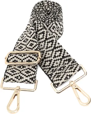GINJKGO Purse Straps Replacement Crossbody - Adjustable Bag Strap for Purses, Wide Shoulder Strap for Women Guitar Purses