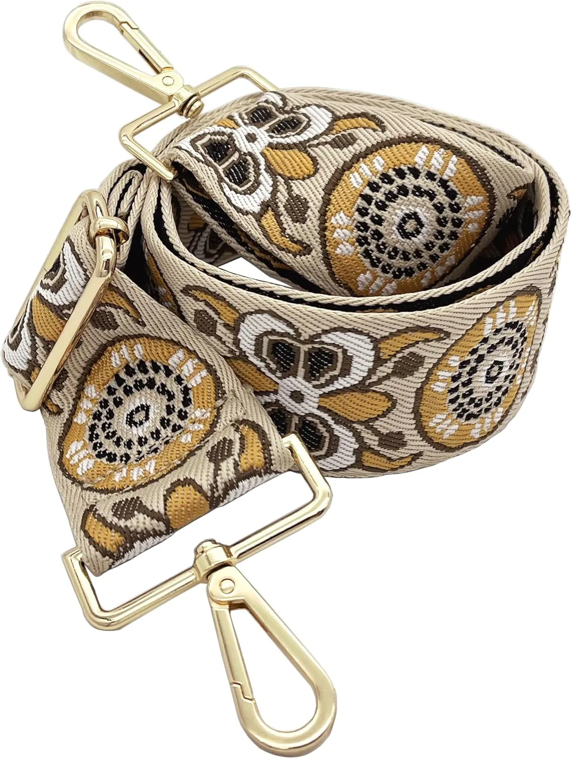 GINJKGO Purse Straps Replacement Crossbody - Adjustable Bag Strap for Purses, Wide Shoulder Strap for Women Guitar Purses