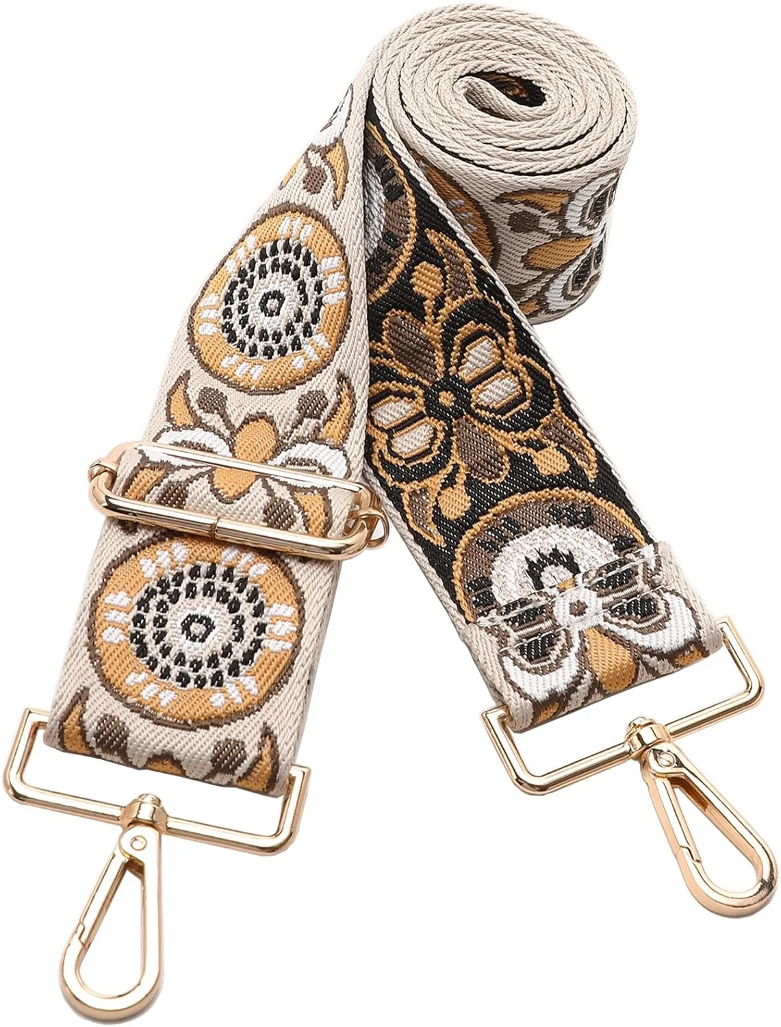 GINJKGO Purse Straps Replacement Crossbody - Adjustable Bag Strap for Purses, Wide Shoulder Strap for Women Guitar Purses