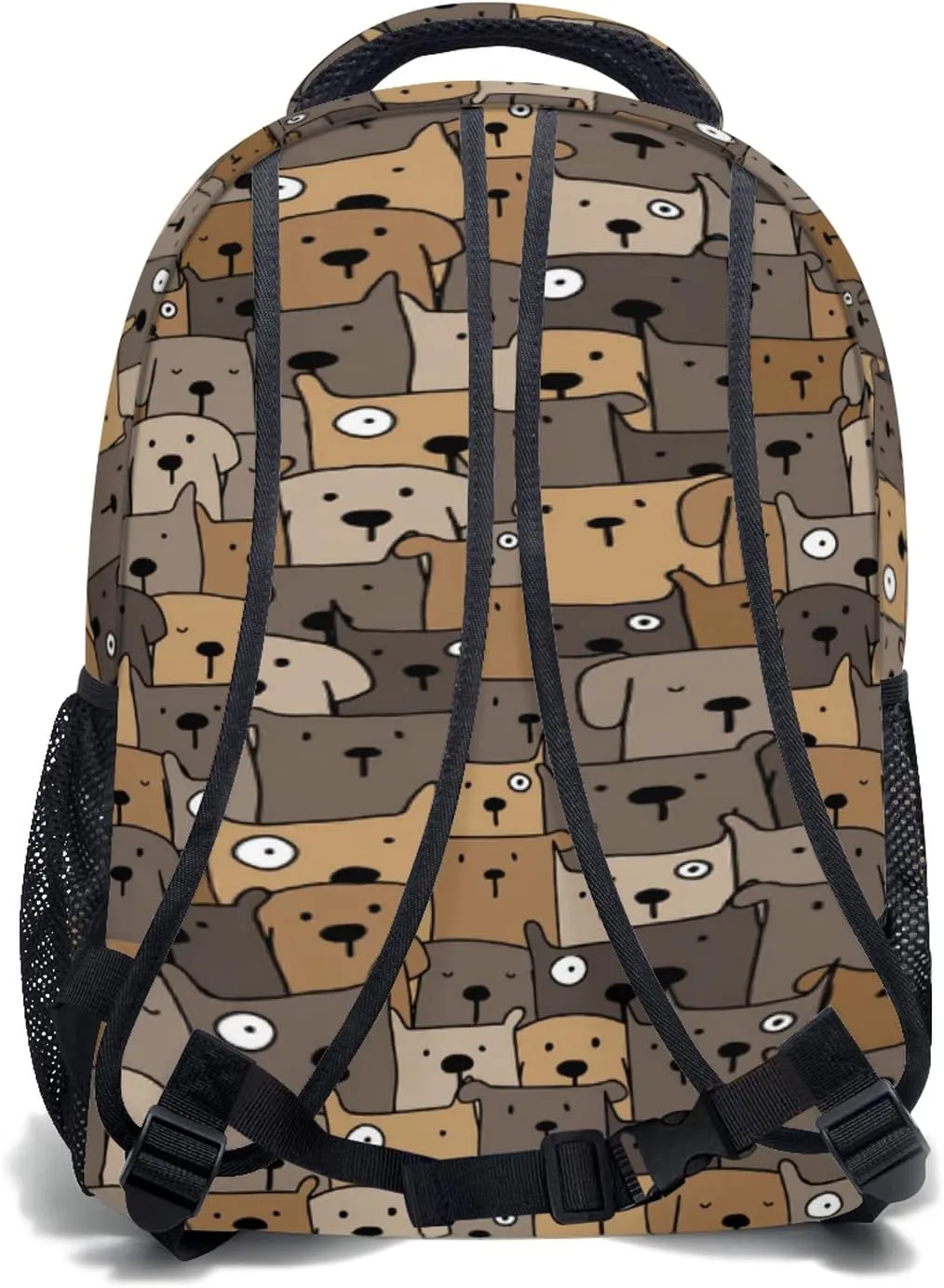 Giwawa Brown Dog Backpack Funny Animal Casual Daypacks Outdoor Travel Bag School Lightweight Adjustable Shoulder Bag for Boys Girls Teens