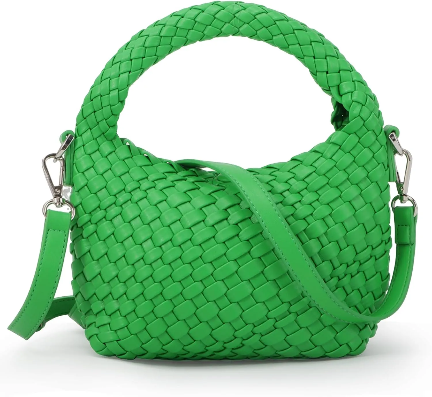 GOKTOW Woven Tote Small Crossbody Bag, Leather Handbags for Women, Designer Luxury Purse Bags