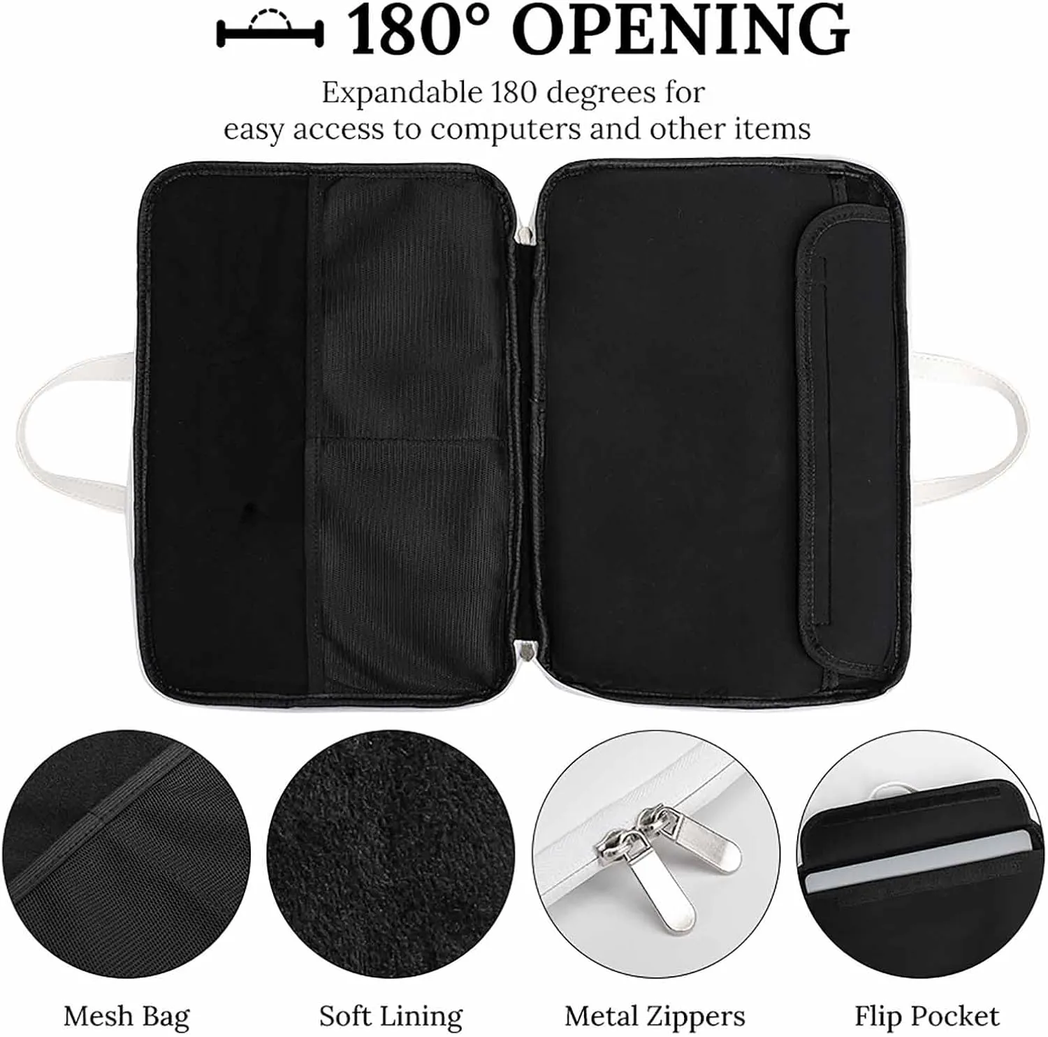 Gothic Silver Ankh Vampire with Red Wings Laptop Tote Bag Waterproof Computer Carrying Case Business Office Briefcase