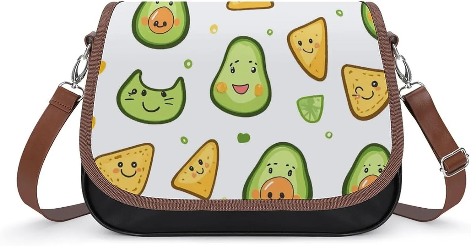 Green Avocado Crossbody Bags for Women Shoulder Bag Flap Handbags Leather Cross Body Purse
