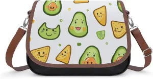 Green Avocado Crossbody Bags for Women Shoulder Bag Flap Handbags Leather Cross Body Purse